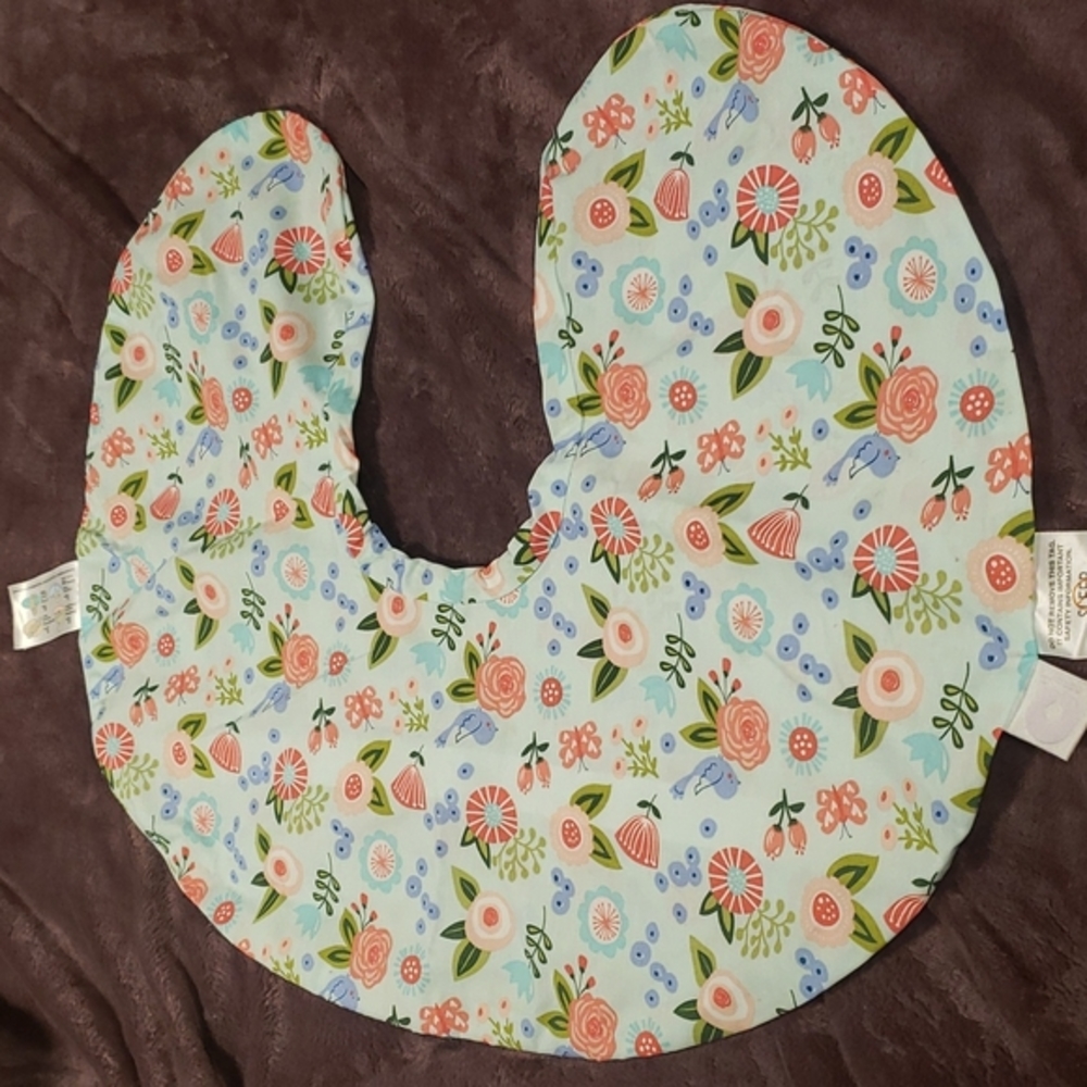 Boppy pillow cover floral and bird pattern